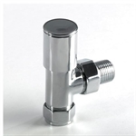 Genesis Round Radiator Valves, Chrome (Angled or Straight) Per Pair Genesis Round Radiator Valves, Chrome (Angled or Straight) Per Pair